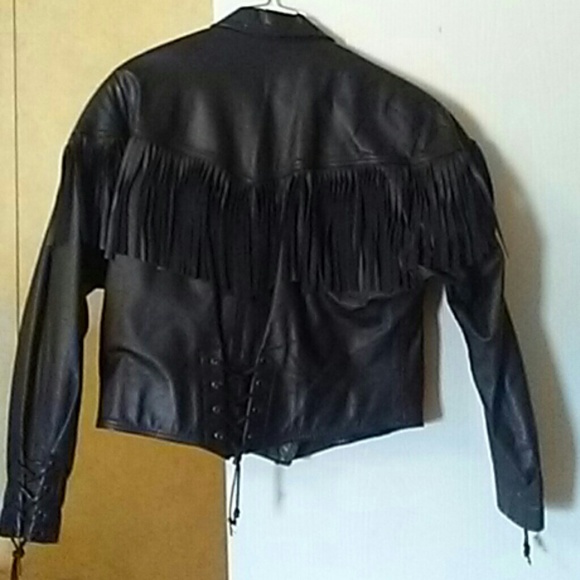 Pure leather vintage women's motorcycle jacket - Picture 4 of 6